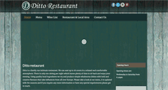Desktop Screenshot of ditto-restaurant.co.uk