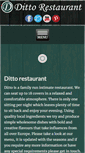 Mobile Screenshot of ditto-restaurant.co.uk